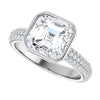 14K White | Asscher