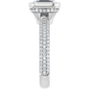 14K White | Asscher