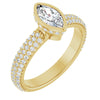 14K Yellow | Marquise
