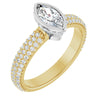 14K Yellow/White | Marquise
