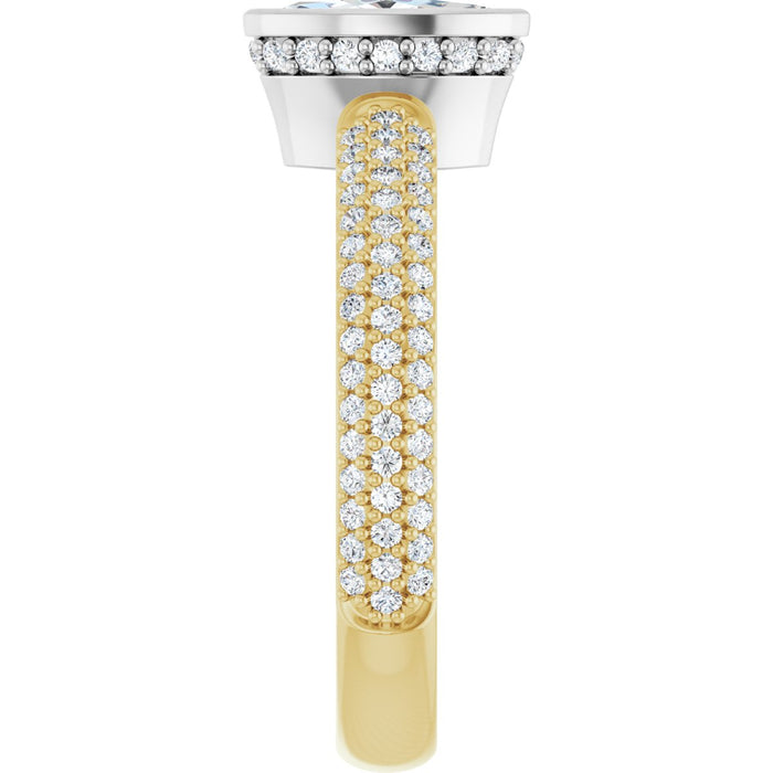 14K Yellow/White | Marquise
