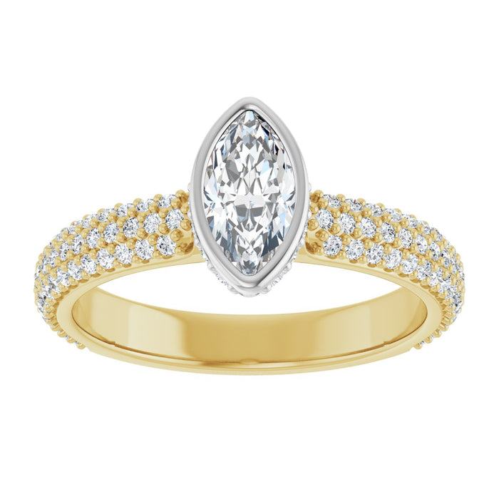 14K Yellow/White | Marquise
