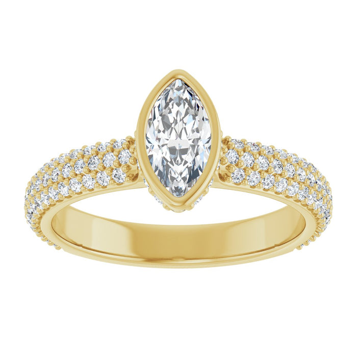 14K Yellow | Marquise