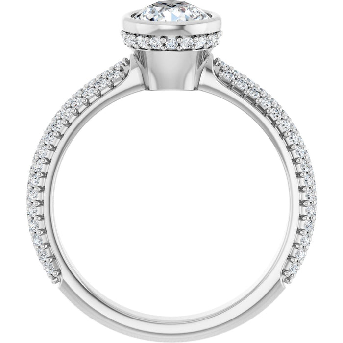 14K White | Pear