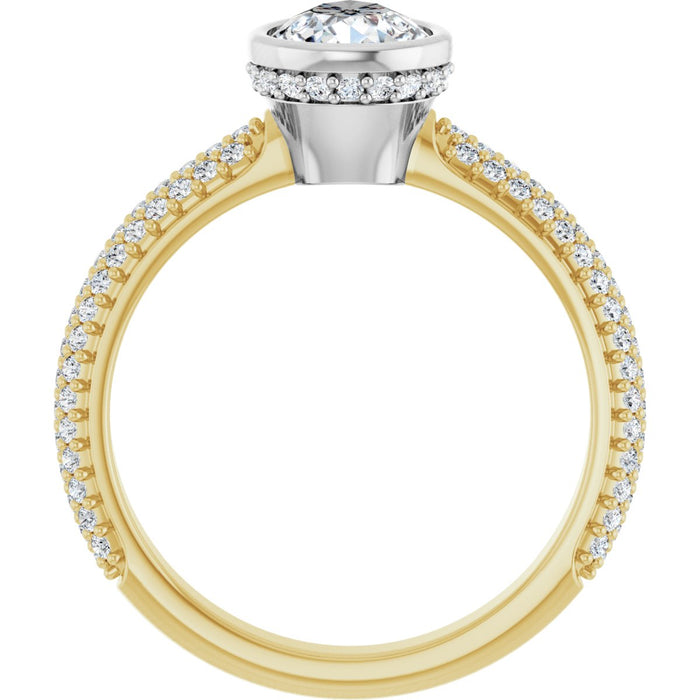 14K Yellow/White | Pear