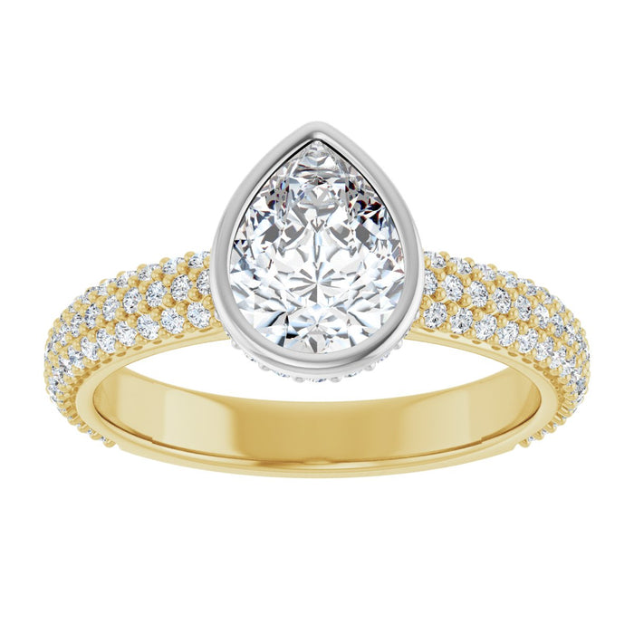 14K Yellow/White | Pear