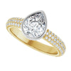 14K Yellow/White | Pear