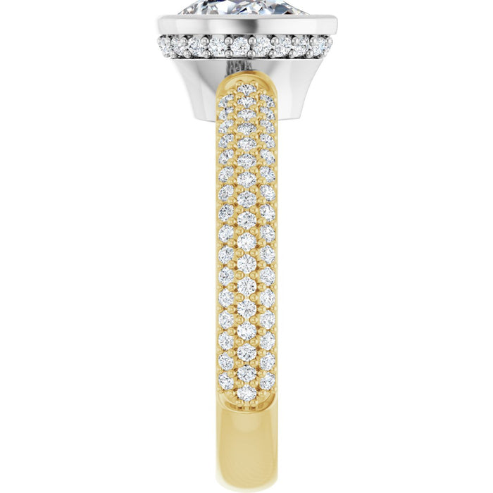 14K Yellow/White | Pear