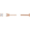 Natural Diamond | Round | 2.5mm :: 0.06 Ct | Lab-Grown Diamond | Round | 2.5mm :: 0.05 Ct