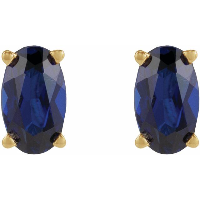 Lab-Grown Blue Sapphire | Oval | 5 x 3mm