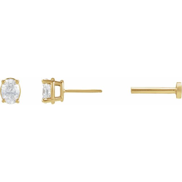 Natural Diamond | Oval | 4 x 3mm :: 1/6 Ct