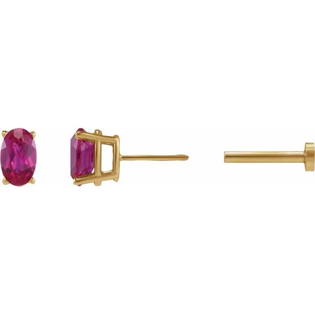 Lab-Grown Ruby | Oval | 5 x 3mm | Natural Ruby | Oval | 5 x 3mm | Natural Ruby | Oval | 4 x 3mm