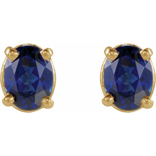 Natural Blue Sapphire | Oval | 5 x 3mm | Lab-Grown Blue Sapphire | Oval | 4 x 3mm | Natural Blue Sapphire | Oval | 4 x 3mm