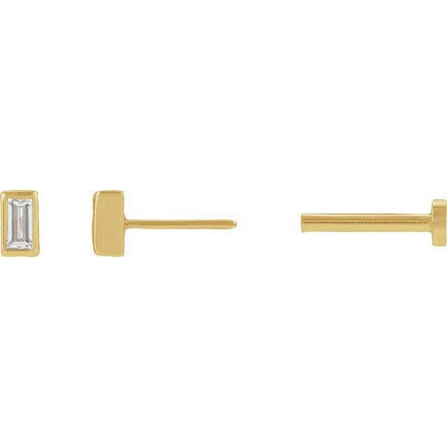 Natural Diamond | Straight baguette | 3 x 1.5mm | Lab-Grown Diamond | Straight baguette | 3 x 1.5mm