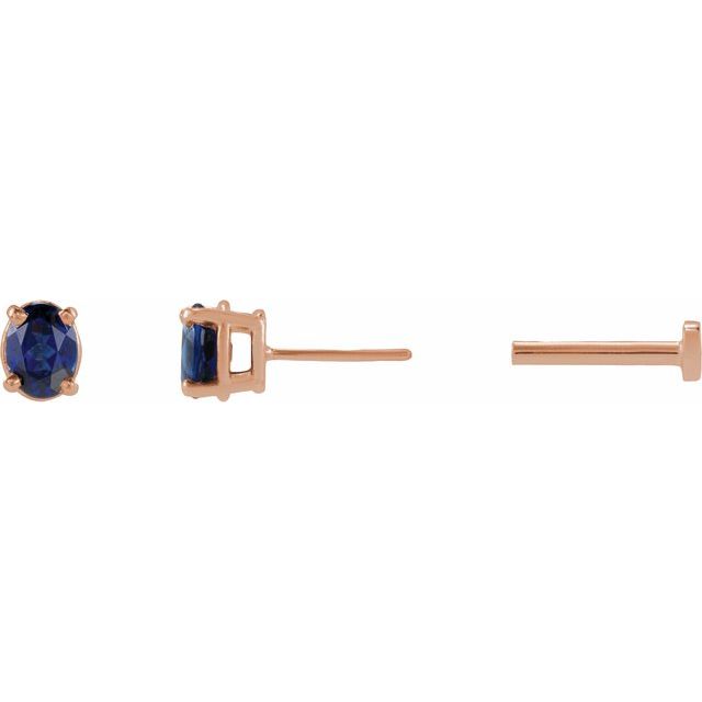 Natural Blue Sapphire | Oval | 5 x 3mm | Natural Blue Sapphire | Oval | 4 x 3mm | Lab-Grown Blue Sapphire | Oval | 4 x 3mm