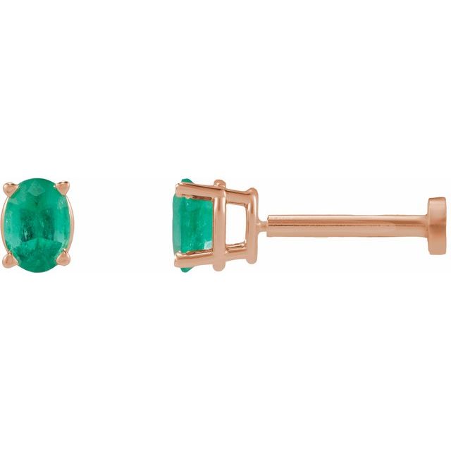 Natural Emerald | Oval | 5 x 3mm | Lab-Grown Emerald | Oval | 4 x 3mm | Natural Emerald | Oval | 4 x 3mm