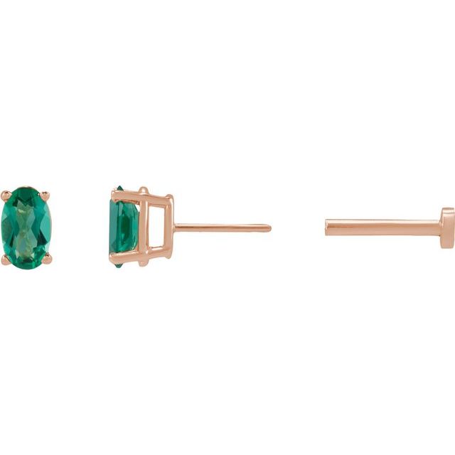 Lab-Grown Emerald | Oval | 5 x 3mm