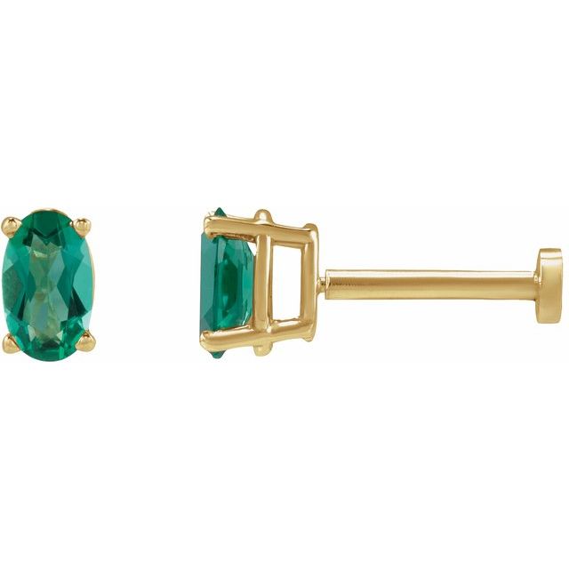 Lab-Grown Emerald | Oval | 5 x 3mm