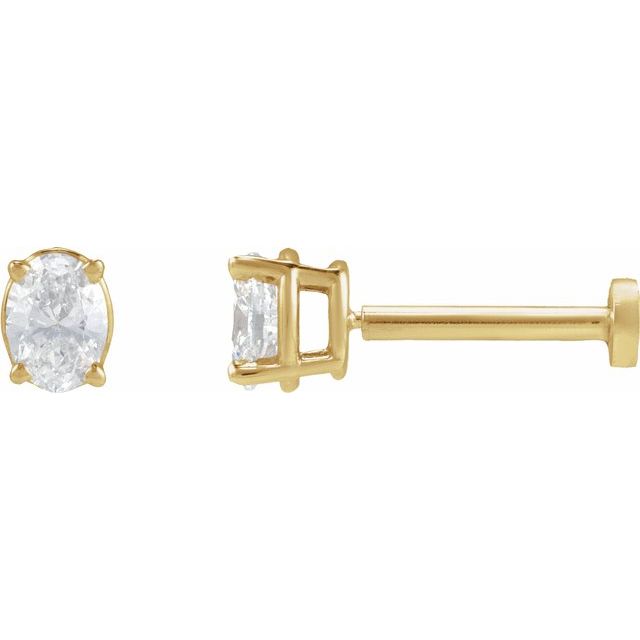 Natural Diamond | Oval | 4 x 3mm :: 1/6 Ct