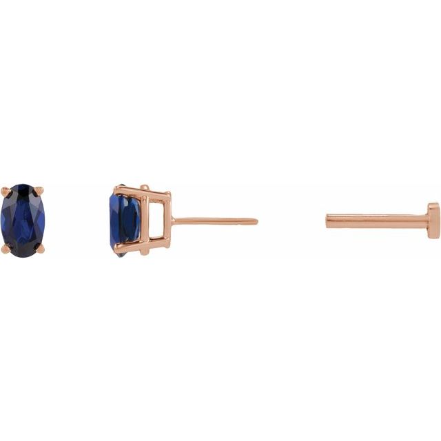 Lab-Grown Blue Sapphire | Oval | 5 x 3mm