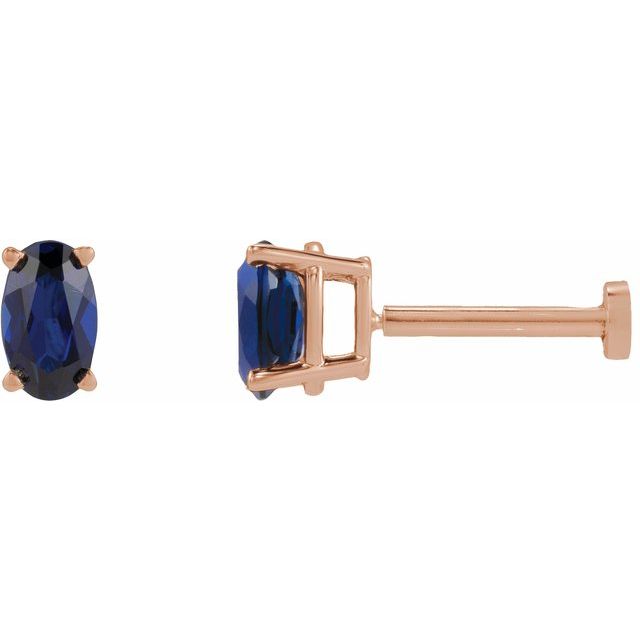 Lab-Grown Blue Sapphire | Oval | 5 x 3mm