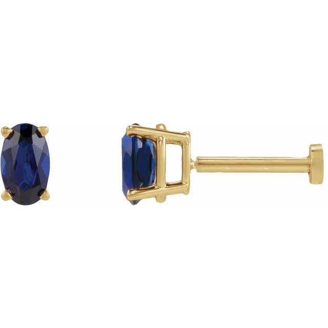 Lab-Grown Blue Sapphire | Oval | 5 x 3mm