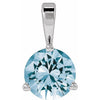 Lab-Grown Aqua Sapphire | Round | 5.5mm