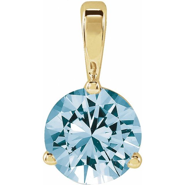 Lab-Grown Aqua Sapphire | Round | 6mm