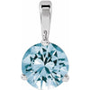 Lab-Grown Aqua Sapphire | Round | 6mm