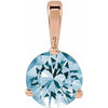 Lab-Grown Aqua Sapphire | Round | 6mm