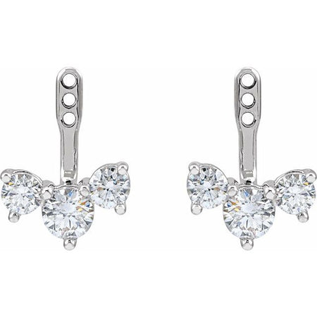 Natural Diamond | 5mm :: 1 9/10 Ctw | Lab-Grown Diamond | 5mm :: 2 Ctw | Natural Diamond | 4.1mm :: 1 Ctw | Lab-Grown Diamond | 4.1mm :: 1 Ctw