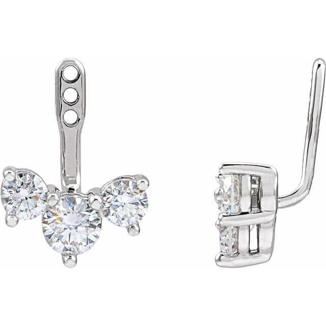 Natural Diamond | 5mm :: 1 9/10 Ctw | Lab-Grown Diamond | 5mm :: 2 Ctw | Natural Diamond | 4.1mm :: 1 Ctw | Lab-Grown Diamond | 4.1mm :: 1 Ctw