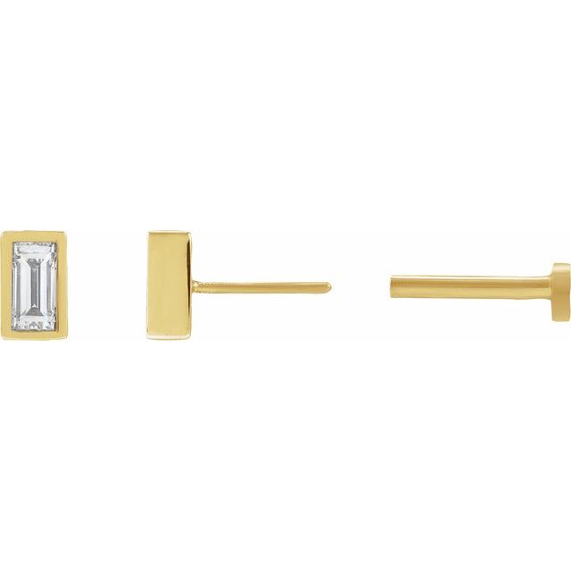 Natural Diamond | Straight baguette | 4 x 2mm | Lab-Grown Diamond | Straight baguette | 4 x 2mm