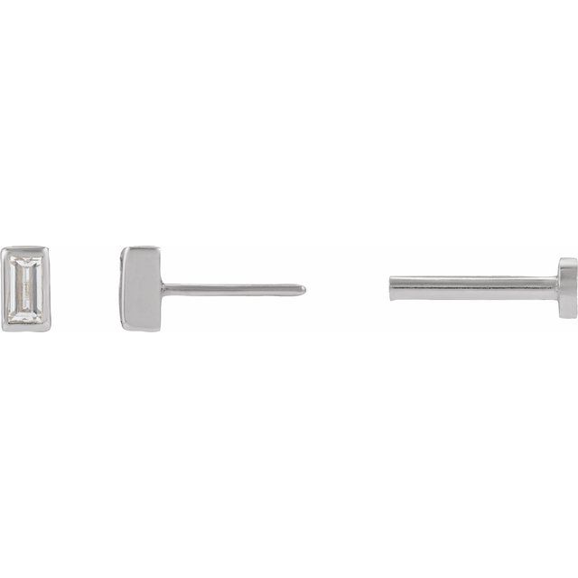 Natural Diamond | Straight baguette | 3 x 1.5mm | Lab-Grown Diamond | Straight baguette | 3 x 1.5mm