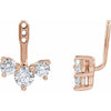 Natural Diamond | 5mm :: 1 9/10 Ctw | Lab-Grown Diamond | 5mm :: 2 Ctw | Natural Diamond | 4.1mm :: 1 Ctw | Lab-Grown Diamond | 4.1mm :: 1 Ctw
