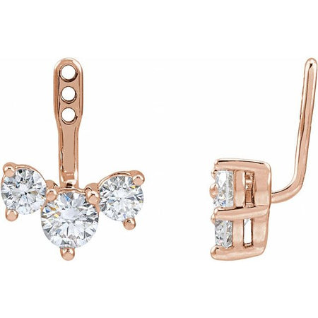 Natural Diamond | 5mm :: 1 9/10 Ctw | Lab-Grown Diamond | 5mm :: 2 Ctw | Natural Diamond | 4.1mm :: 1 Ctw | Lab-Grown Diamond | 4.1mm :: 1 Ctw