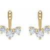 Natural Diamond | 5mm :: 1 9/10 Ctw | Lab-Grown Diamond | 5mm :: 2 Ctw | Natural Diamond | 4.1mm :: 1 Ctw | Lab-Grown Diamond | 4.1mm :: 1 Ctw