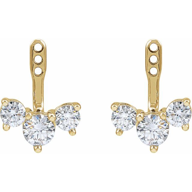 Natural Diamond | 5mm :: 1 9/10 Ctw | Lab-Grown Diamond | 5mm :: 2 Ctw | Natural Diamond | 4.1mm :: 1 Ctw | Lab-Grown Diamond | 4.1mm :: 1 Ctw