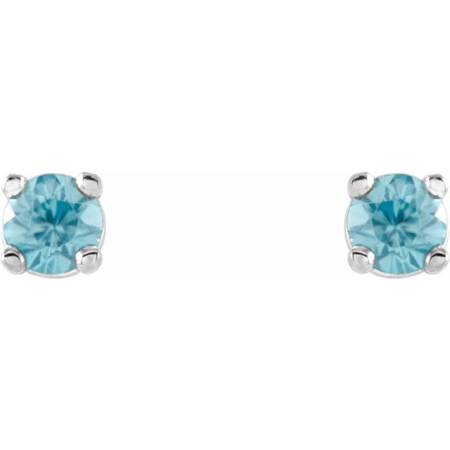 Natural Blue Zircon | Round | 2.5mm