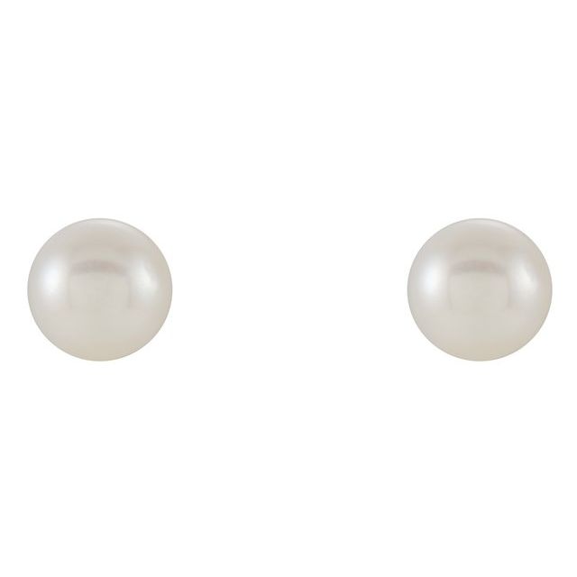 Cultured White Freshwater Pearl | Pearl | 5.0-5.5mm | Cultured White Freshwater Pearl | Pearl | 6.0-6.5mm