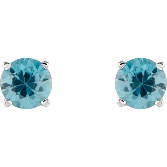Natural Blue Zircon | Round | 6mm | Natural Blue Zircon | Round | 5mm