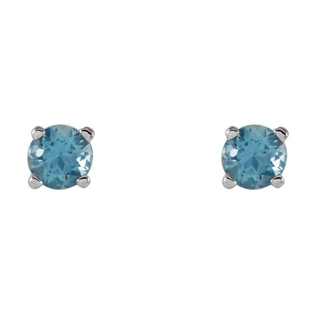 Natural Swiss Blue Topaz | Round | 4mm