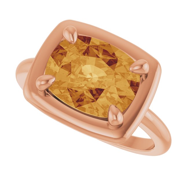 Natural Citrine | Elongated cushion | 10 x 8mm