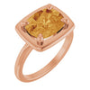 Natural Citrine | Elongated cushion | 10 x 8mm