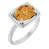 Natural Citrine | Elongated cushion | 10 x 8mm