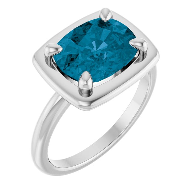 Natural London Blue Topaz | Elongated cushion | 10 x 8mm
