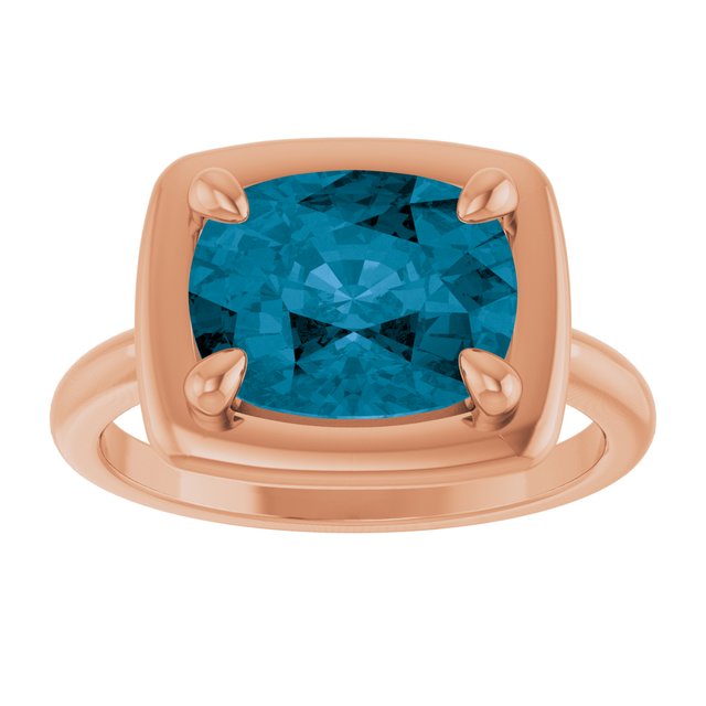 Natural London Blue Topaz | Elongated cushion | 10 x 8mm