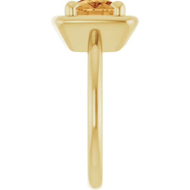 Natural Citrine | Elongated cushion | 10 x 8mm