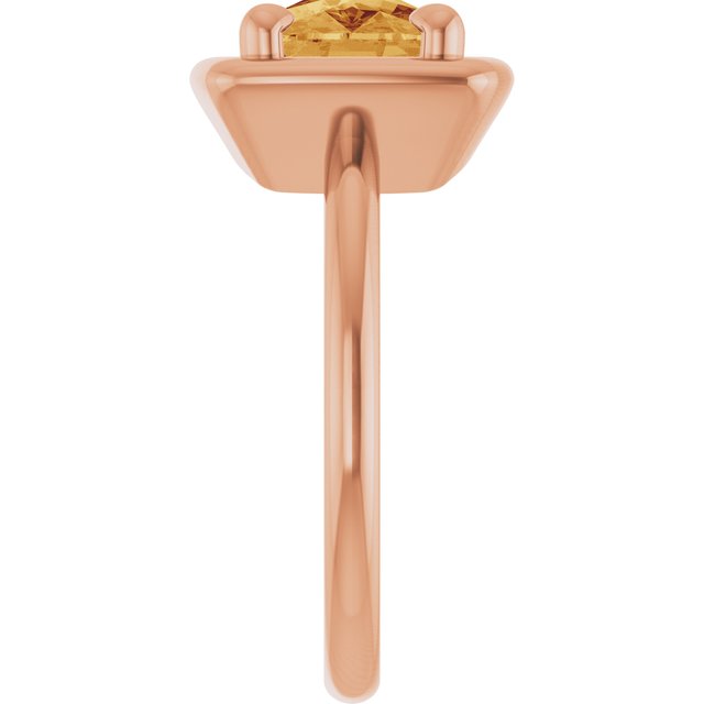 Natural Citrine | Elongated cushion | 10 x 8mm
