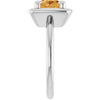 Natural Citrine | Elongated cushion | 10 x 8mm